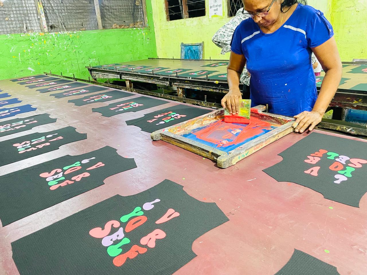 K & K Advertising factory interior with advanced printing equipment